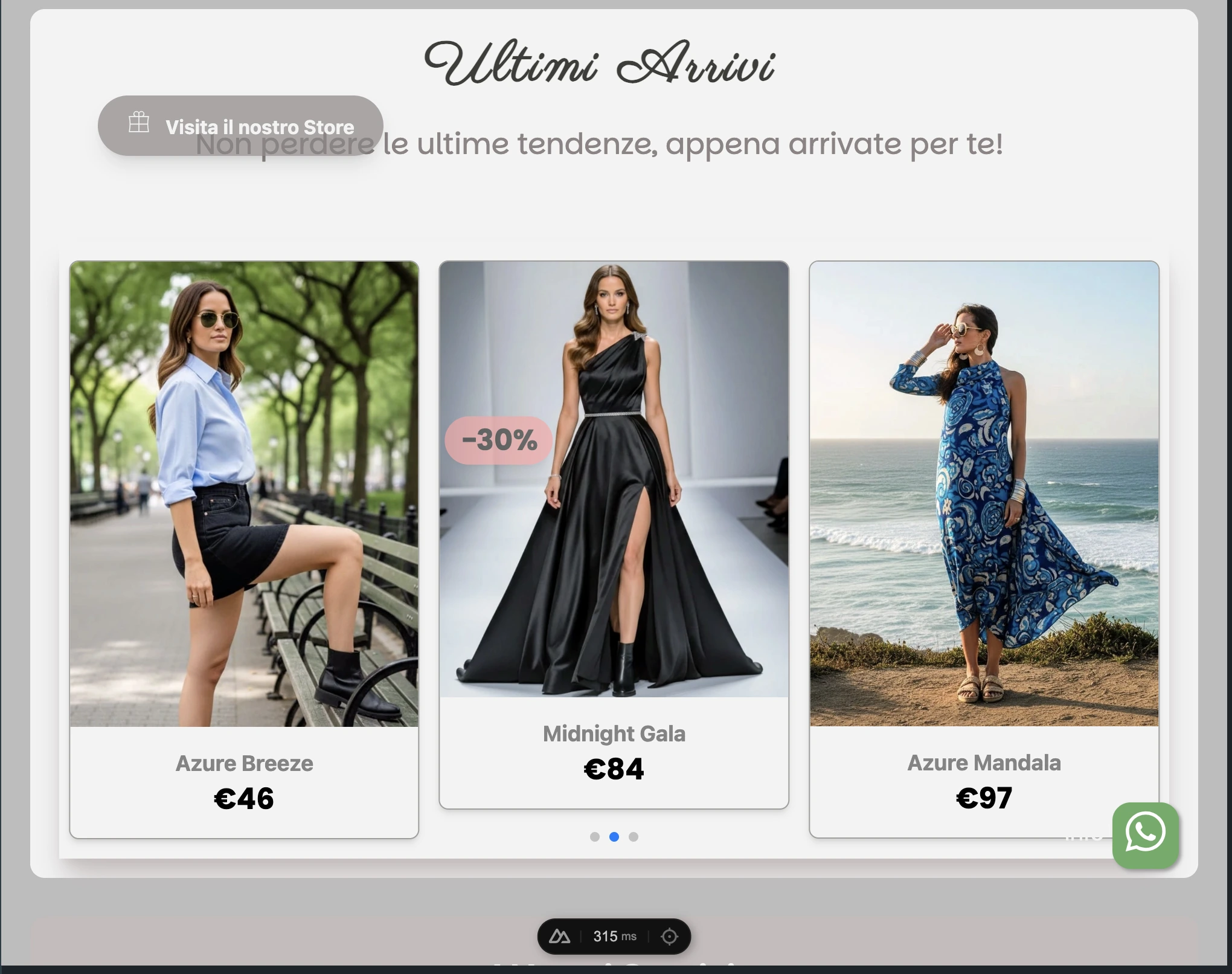 Pagina categoria e-commerce