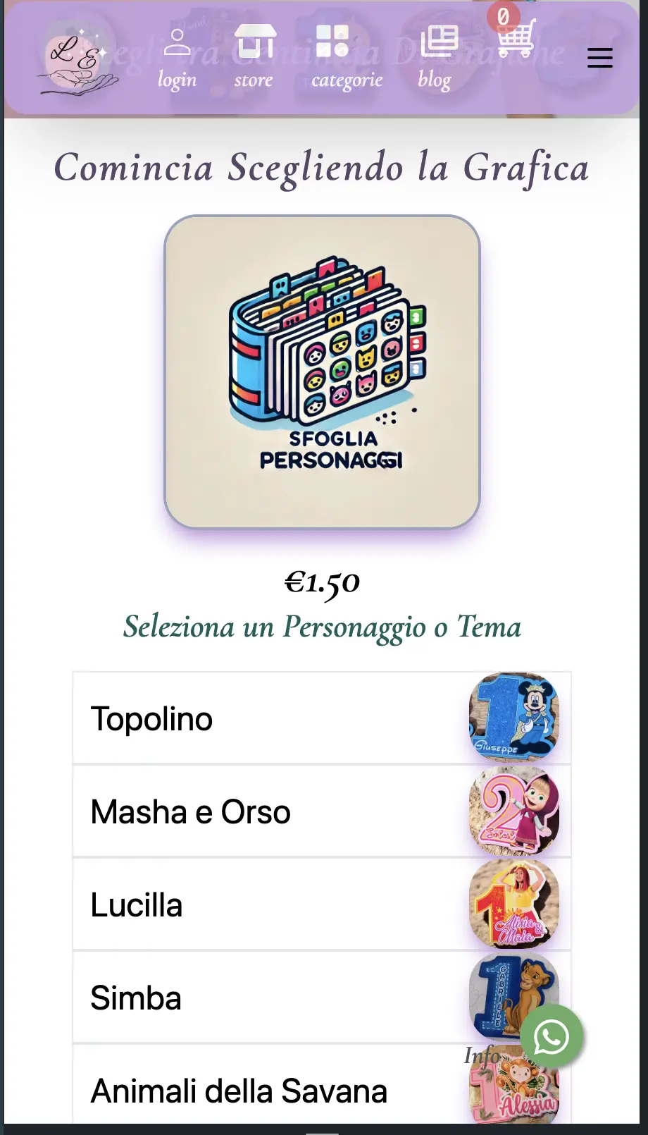 Configuratore prodotti personalizzati